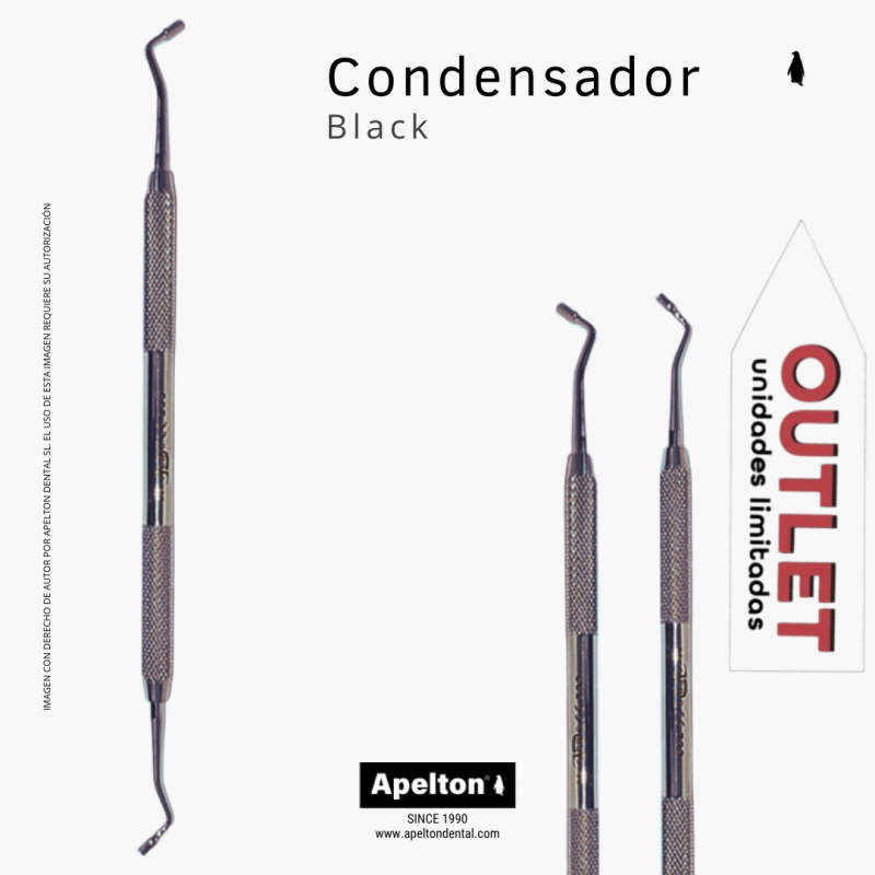 BLACK 1/2 CYLINDRICAL CONDENSER MASTER