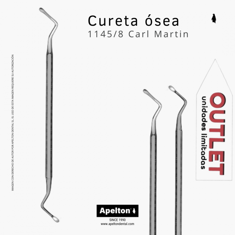 LUCAS BONE CURETTE 1145/8 CARL MARTIN