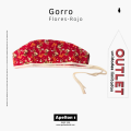 RED FLORAL SURGICAL CAP CROCS