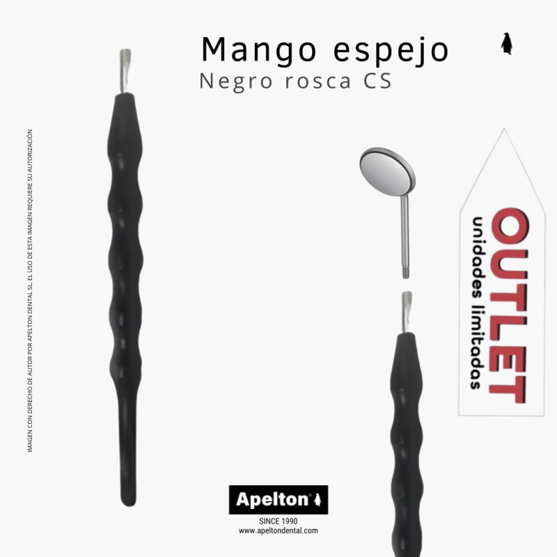 MANGO ESPEJO CS NEGRO MDMS
