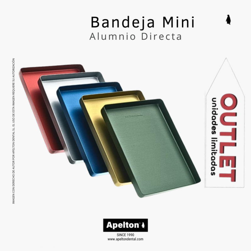 base bandeja mini pequeño Directa de aluminio