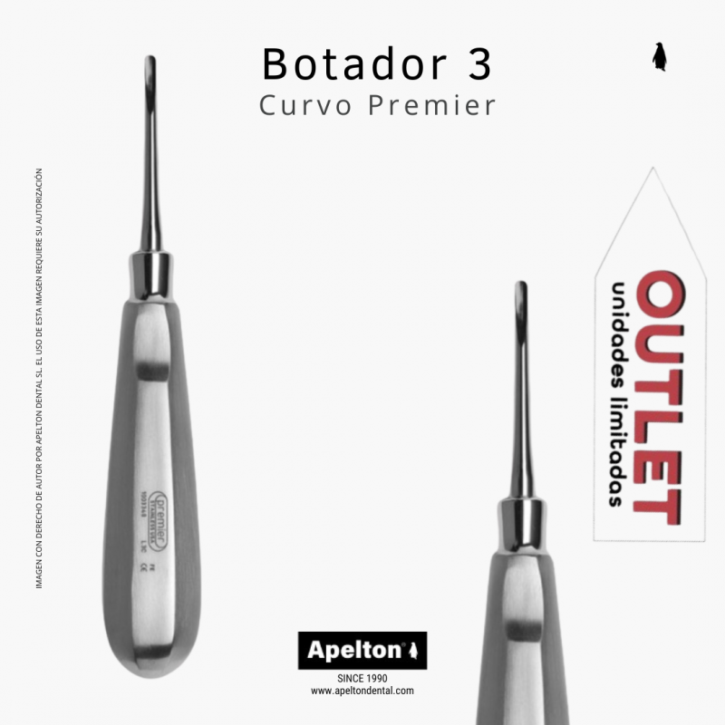 Botador curvo número 3 Premier