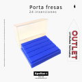 CAJA FRESAS PLÁSTICO AZUL 24FG MASTER