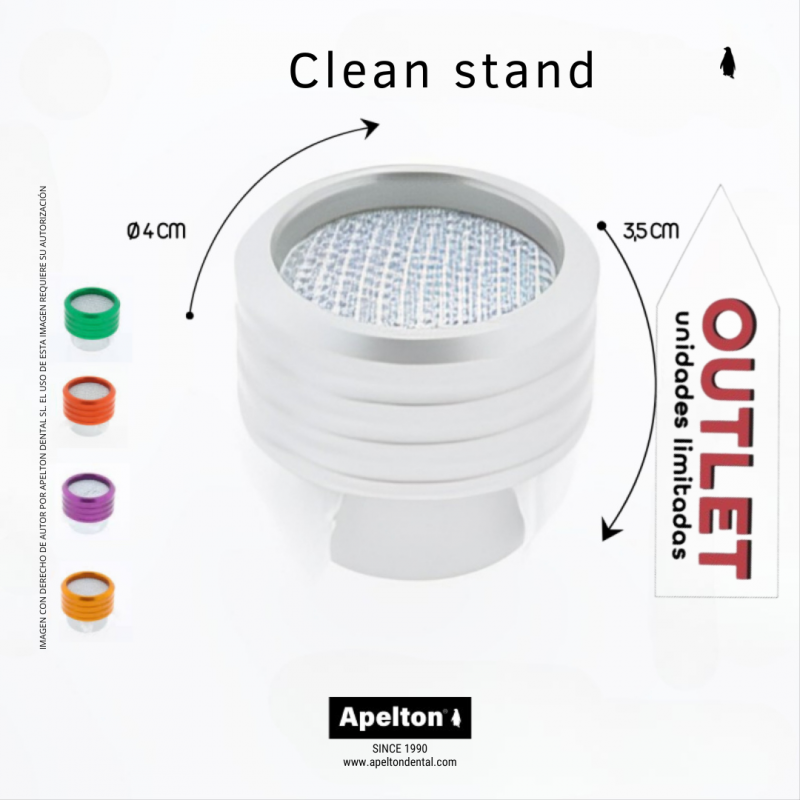 Clean stand gasa nichrominox de aluminio.