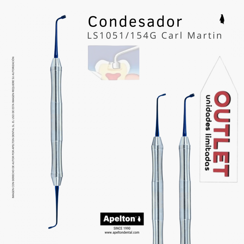 Condensador cilíndrico plano antiadherente LS1051/154G Carl Martin