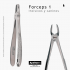 Forceps figura 1 para extraer incisivos y caninos superiores Master Surgical ref.101.