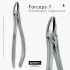 Forceps 7 para la extracción de premolares superiores