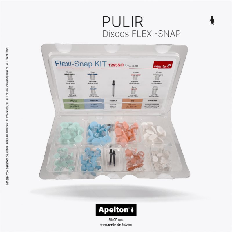 DISCOS PULIR COMPOSITE SET FLEXI-SNAP EDENTA