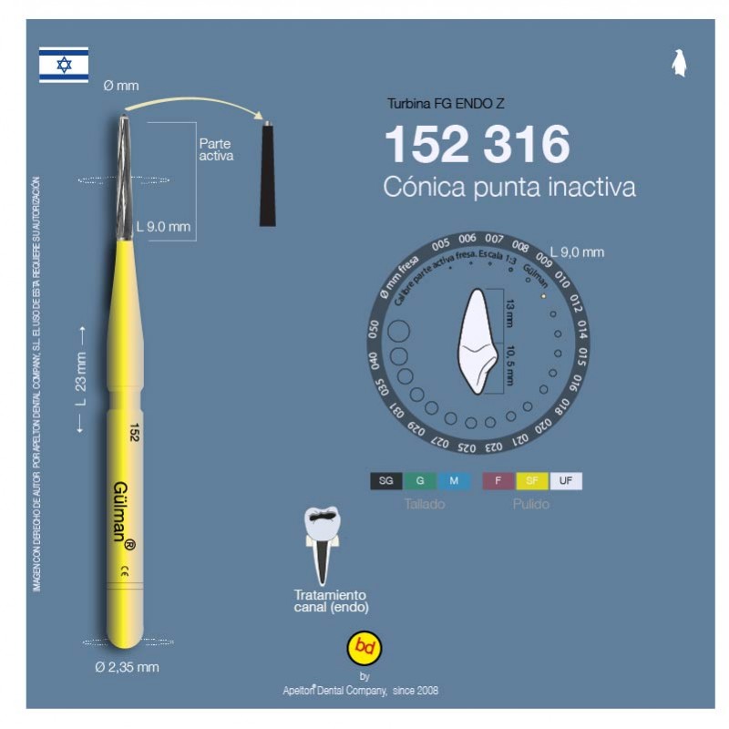 Fresa endo Z 152L Bestdent