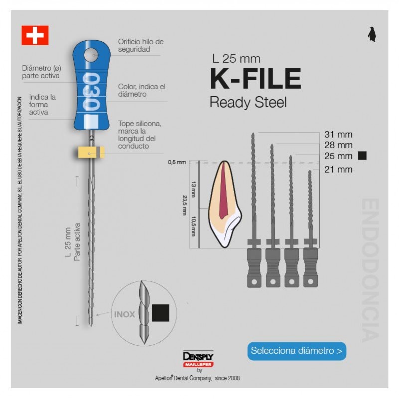 K-FILE FILES 25MM MAILLEFER