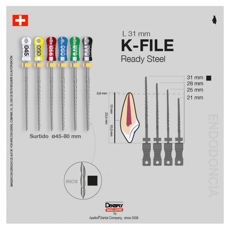 K-FILE FILES 45-80 31MM MAILLEFER