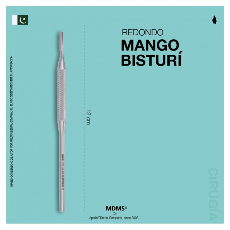 Mango bisturí redondo MDMS