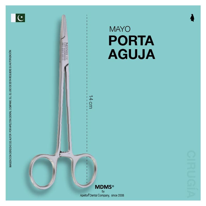 PORTA AGUJA MAYO-HEGAR 14CM MDMS