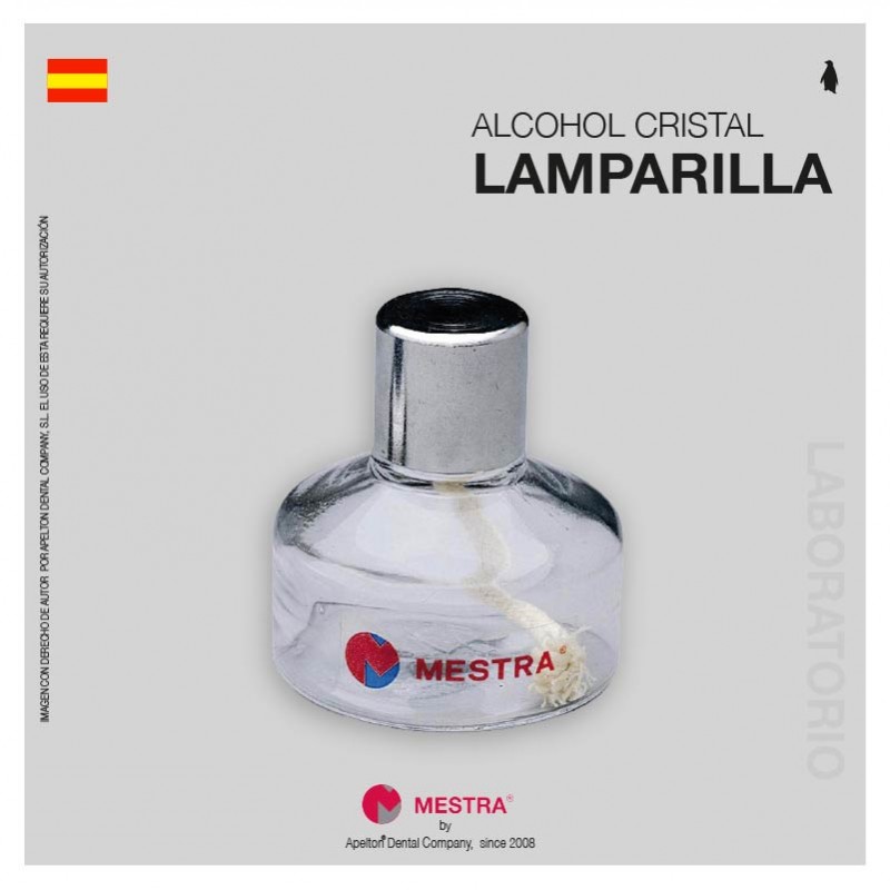 GLASS ALCOHOL LAMP MESTRA