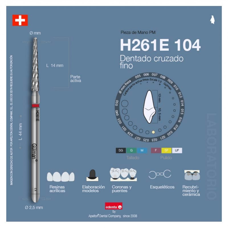 BUR 0120.104. 023 (H261EF) EDENTA