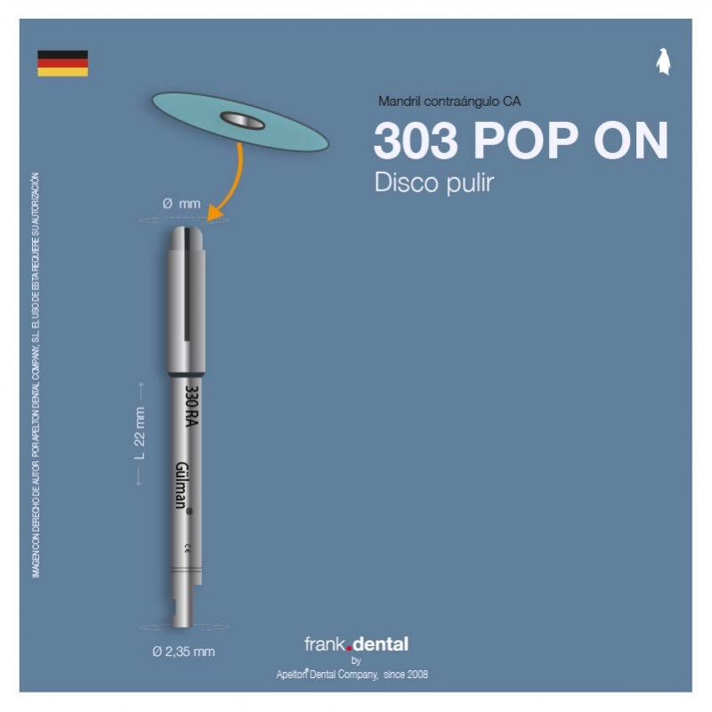 POP-ON MANDREL CA FRANK DENTAL