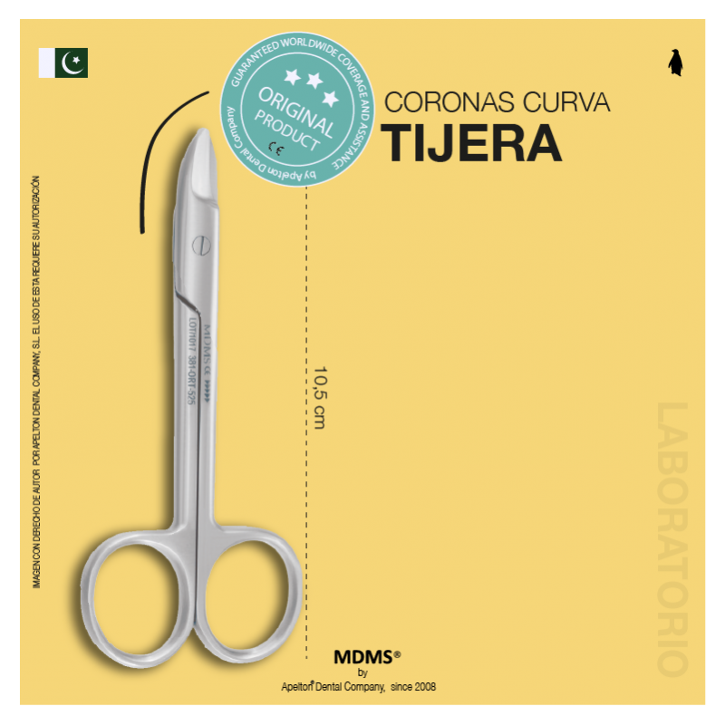 Tijera curva cortar  matrices metálicas