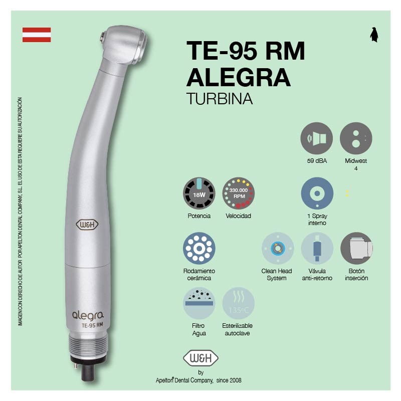 TURBINA TE-95 RM ALEGRA W&H 30075000