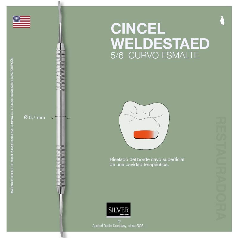 CINCEL WEDELSTAEDT  5/6  CURVO HU-FRIEDY SILVER