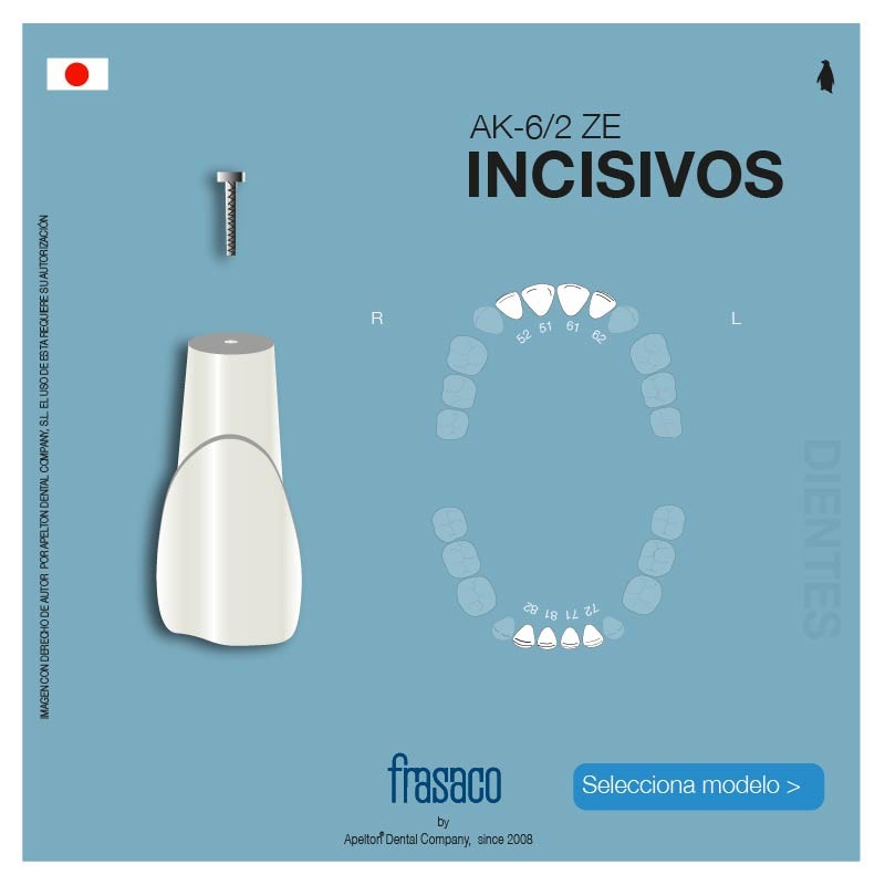 DIENTES INCISIVOS AK-6/2 ZE FRASACO